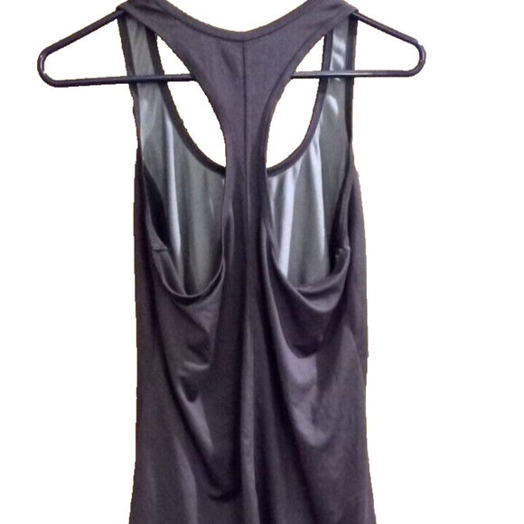 Womans Tank Top size large grey & black t back fitness clothing - Picture 2 of 2